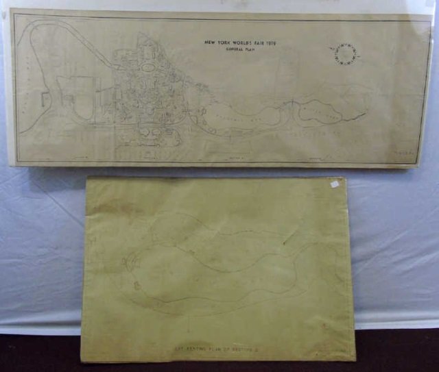 Lot of Two 1939 New York World's Fair Ground Plans (1 of 9)