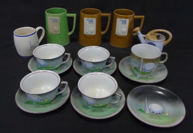 (16) 1939 NY World's Fair Cups & Saucers Mugs (1 of 9)