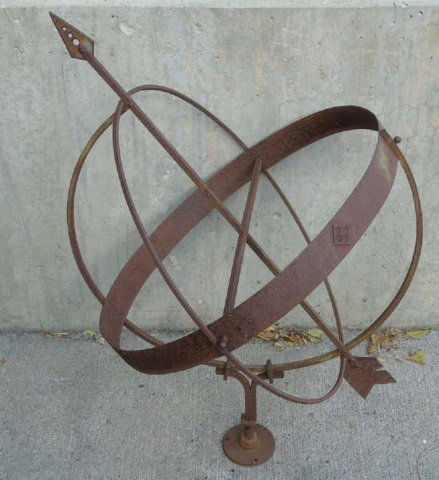 Rust Patina Iron Garden Armillary Sphere (1 of 5)