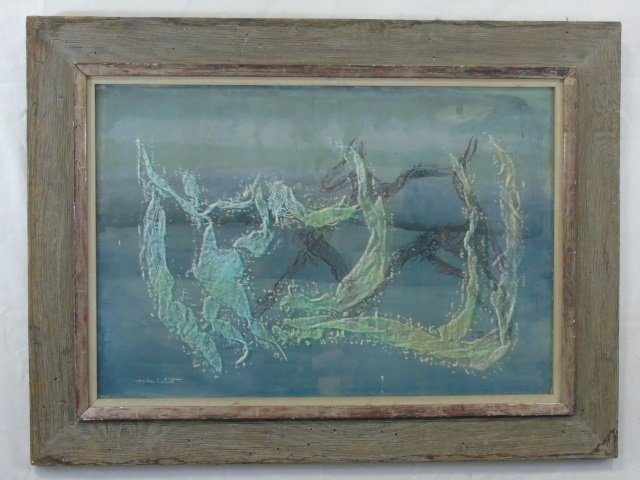 Crist - Abstract Water Color Watercolor Horse (1 of 3)