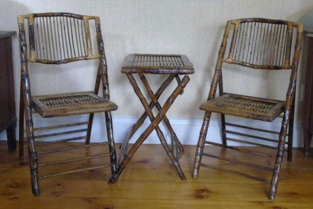 Vintage Bamboo Handmade Table & Chairs (1 of 5)