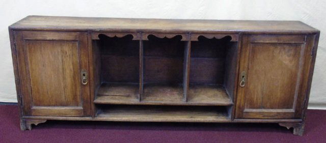 Antique Mahogany Galleried Display Shelf / Cabinet (1 of 8)