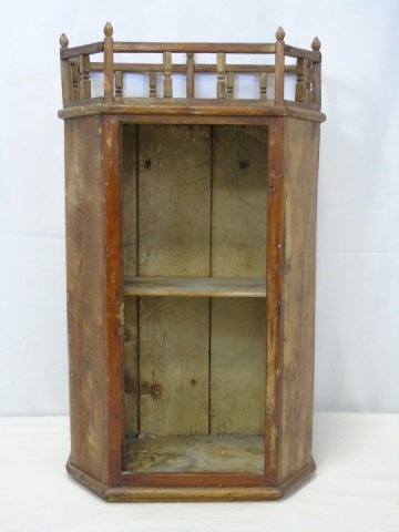 Antique Oak Wood Wall Shelf (1 of 5)