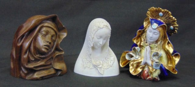 Lot 3 Statues of the Bust of Virgin Mary Madonna (1 of 8)