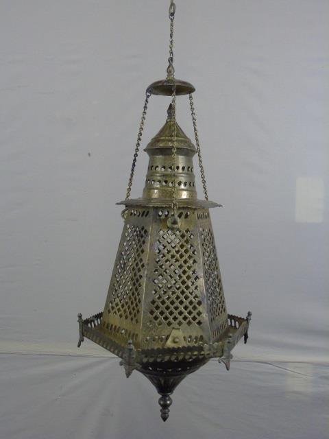 Vintage Moroccan Style Brass Pendant Light (1 of 7)
