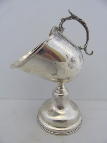 Antique Silver Plate Cup / Chalice: Antique silver plate cup / chalice. 4" W x 3" D x 7" H.