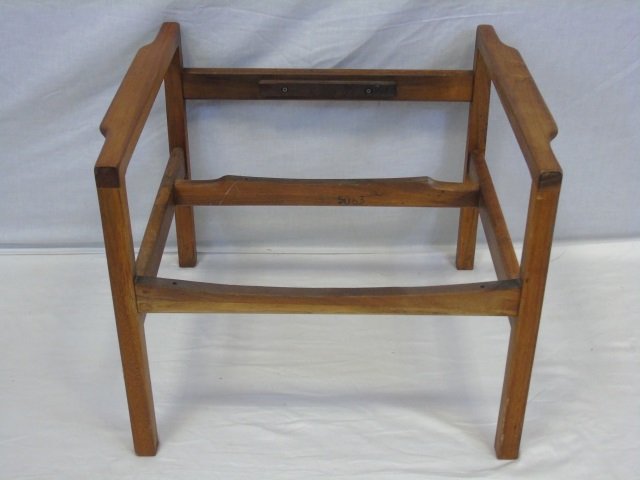 Mid Century Modern Milo Baughman Teak Chair Frame: Mid Century Modern Milo Baughman Teak Chair Frame. 15" W x 22" D x 20" H.