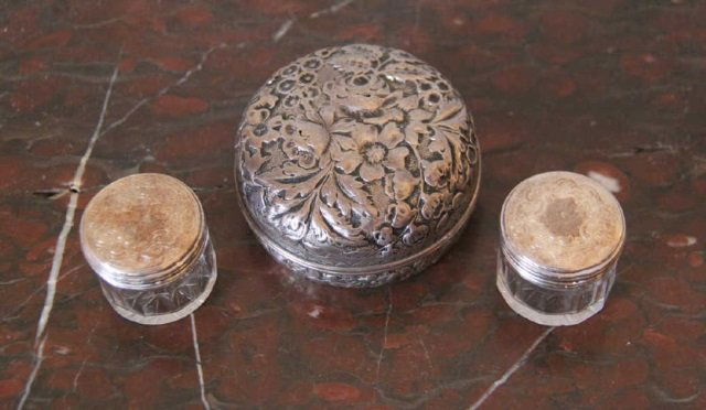 Three Antique Silver Dresser Boxes (1 of 6)
