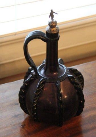 Antique Continental Amethyst & Silver Decanter (1 of 5)