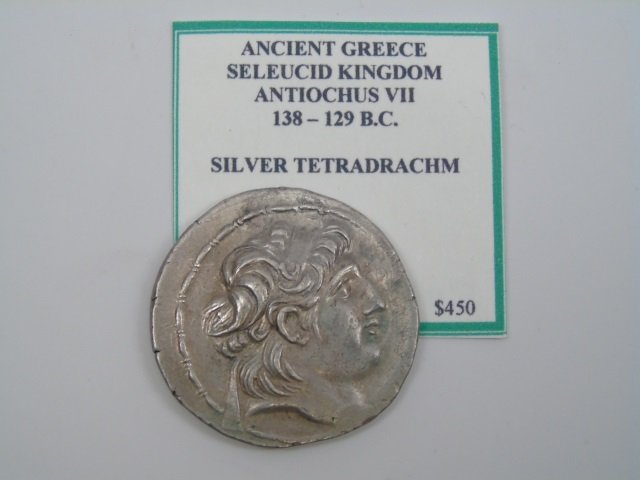 Greek Silver Tetradrachma Coin Seleucid Kingdom (1 of 3)