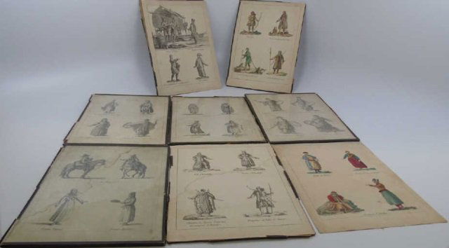 Antique French Prints Showing Costumes of Russia (1 of 5)