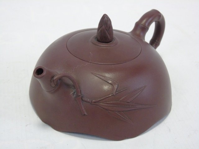 Chinese Painted Zisha Teapot Master Gu Jing Zhou (1 of 5)
