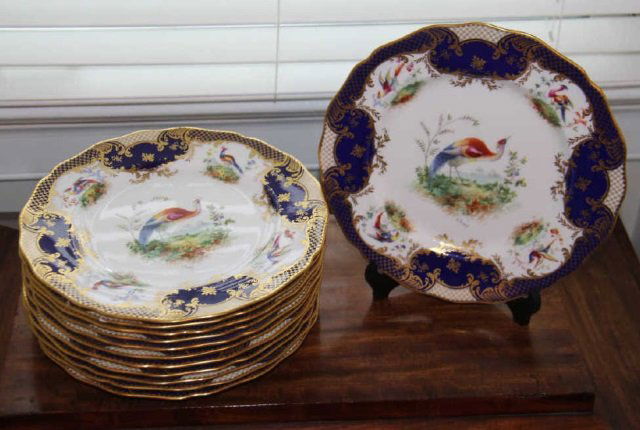 12 Antique Royal Doulton E Percy Dinner Plates (1 of 6)