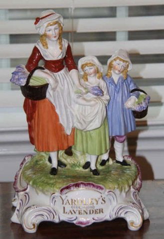 Antique Dresden Yardley Lavender Porcelain Statue (1 of 5)