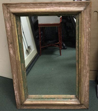 Custom Antique Distressed Wood Mirror Frame (1 of 3)