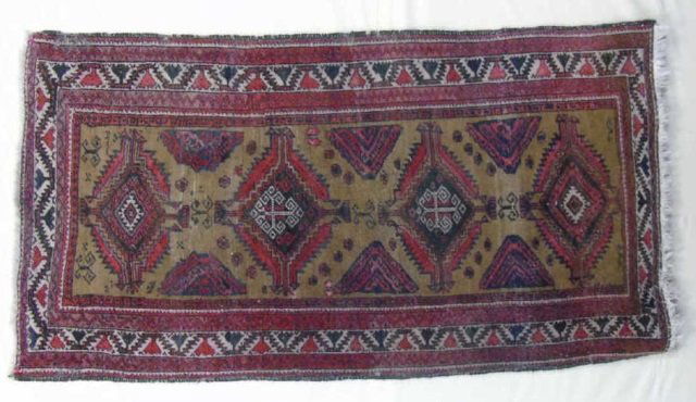Antique Hand Knotted Persian Carpet Runner (1 of 4)