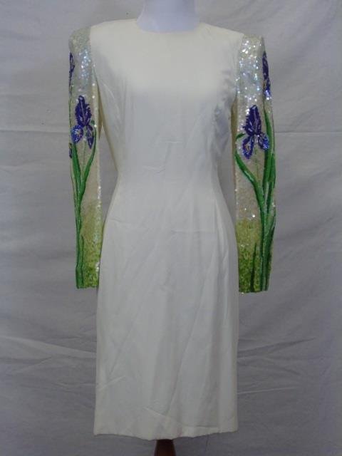 Carolina Herrera Crepe Cocktail Dress Size 6 (1 of 4)