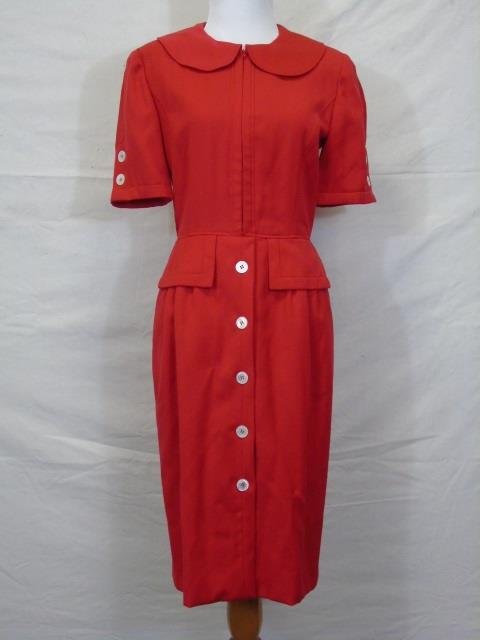 Vintage Valentino Red Dress Size 8 (1 of 3)