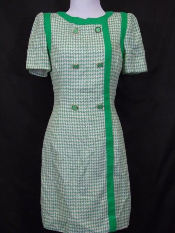 Vintage Carolina Herrera Houndstooth Dress Size 6 (1 of 3)