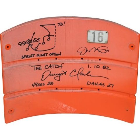 Dwight Clark & Joe Montana San Francisco 49 Seat (1 of 1)