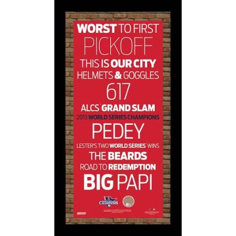 Framed Boston Red Sox 2013 World Series (1 of 1)