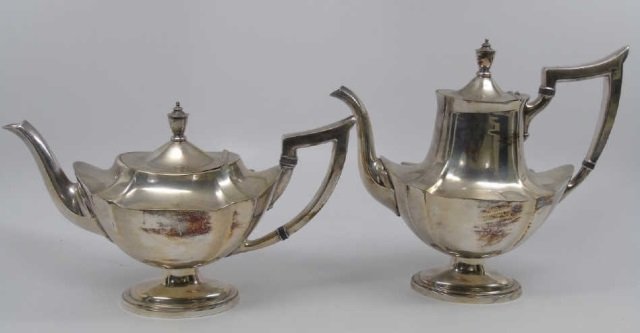 Antique Gorham Silver Plate Coffee & Tea Pots (1 of 7)