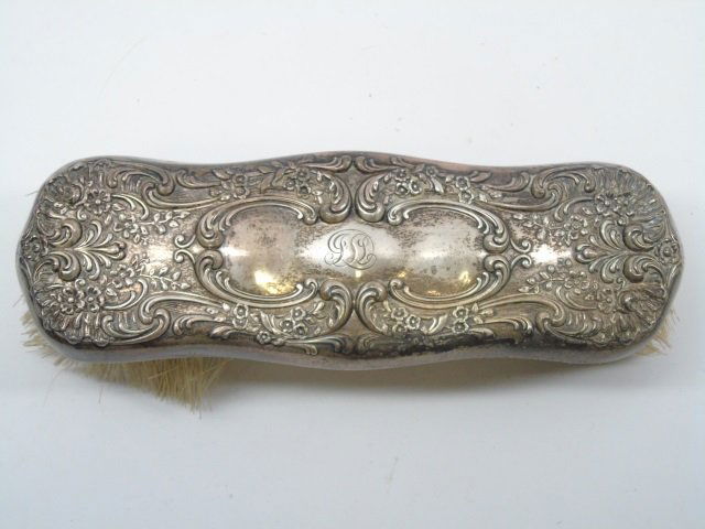 Antique English Gorham Sterling Silver Hair Brush (1 of 3)