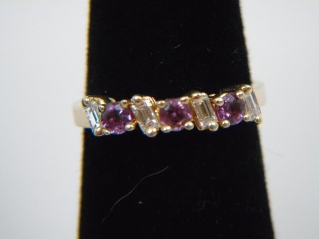 Diamond Ruby & 14kt Yellow Gold Ring (1 of 4)