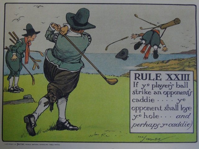 Charles Crombie The Rules of Golf by Perrier Water (1 of 10)