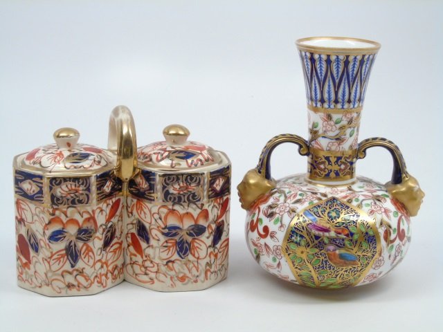Two Antique Imari Hand Painted Porcelain Items (1 of 8)