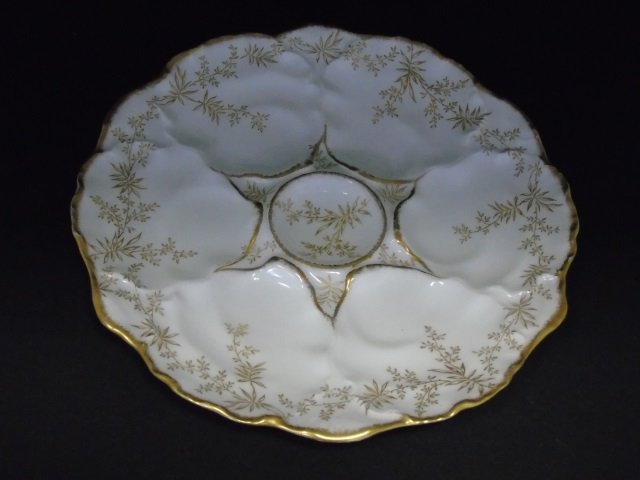 6 Antique Limoges C Ahrenfeldt Oyster Plates (1 of 3)