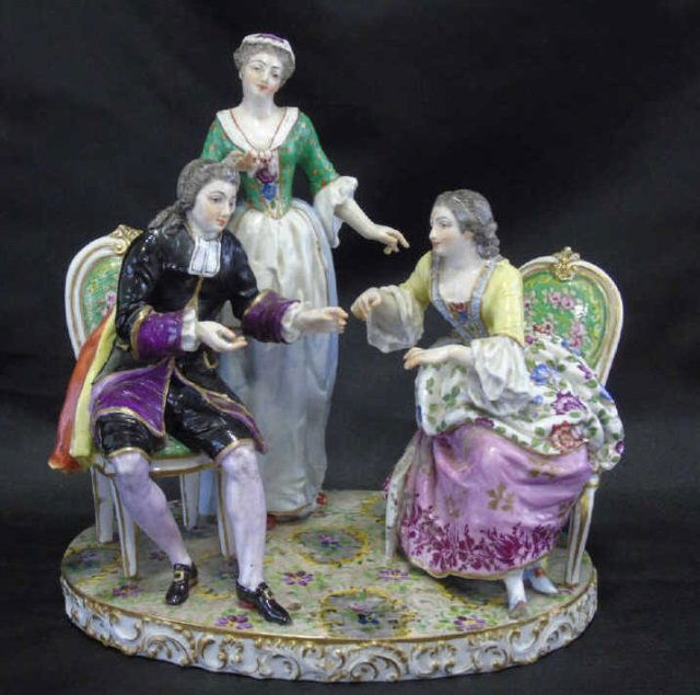 Antique 19th C. French Porcelain Figurines Statue (1 of 7)