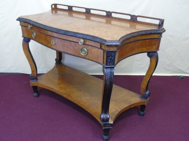 Circa 19th Cent. Burled Walnut Sideboard (1 of 5)