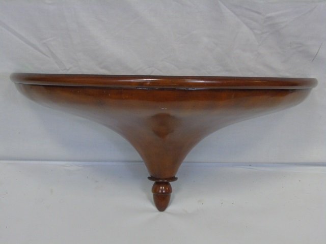Large Cherry Demi-lune Console Wall Shelf (1 of 4)