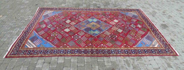 Hand Woven Wool Oriental Carpet Rug 116" x 80" (1 of 5)
