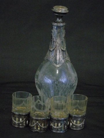 Antique Tiffany & Co. Sterling Silver Decanter (1 of 9)