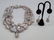 Natural Baroque Pearls & Silver Necklace Earrings - 2