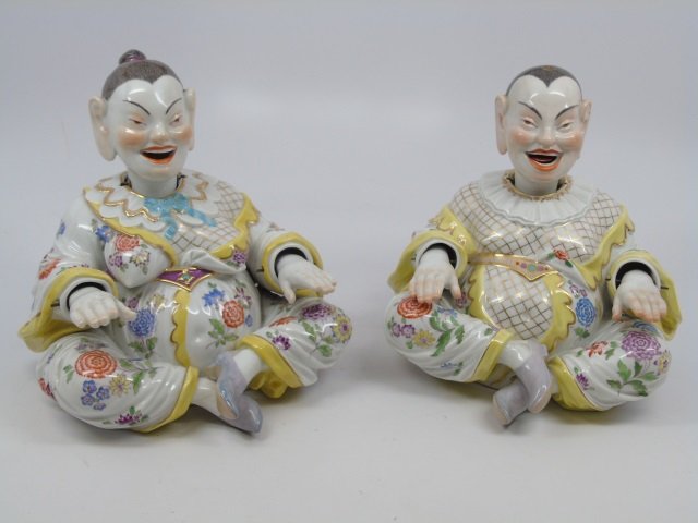 Antique 19th C Meissen Porcelain Chinese Nodders (1 of 7)