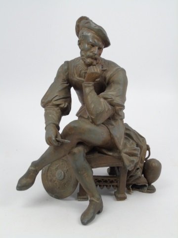 Antique Moorish / Orientalist Bronze Statue (1 of 5)