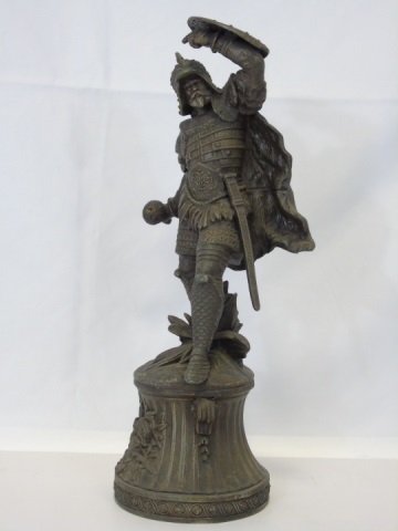Large Antique Bronze Statue of a Roman Warrior (1 of 5)