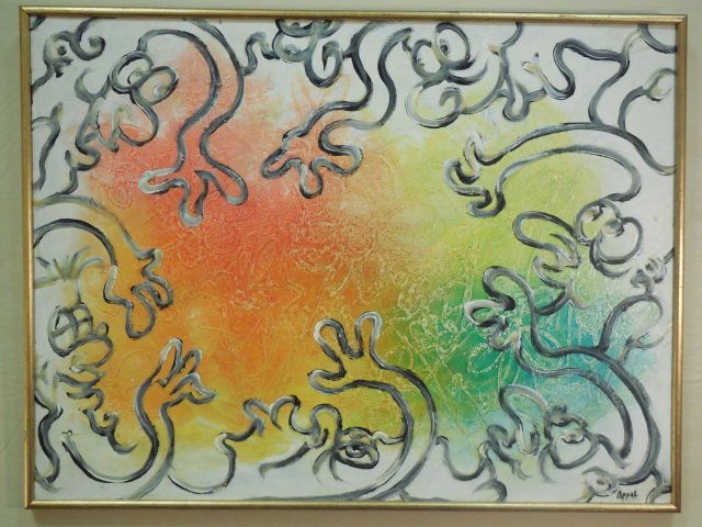 Appel - Modern Abstract School Acrylic on Canvas (1 of 3)