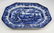 Antique English Ironstone Flow Blue Platter
