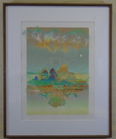 Abstract Serigraph Signed Contemporary Modern (1 of 5)