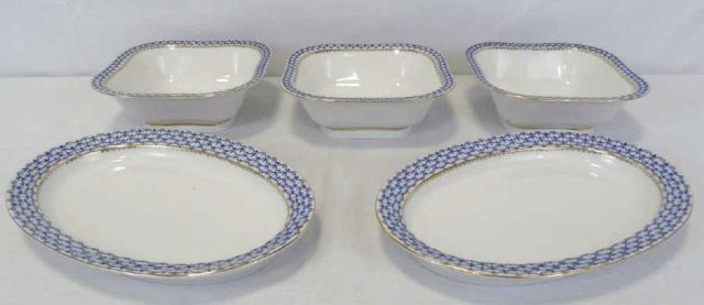 Lot 5 Lomanosov Russian Porcelain Serving Bowls (1 of 6)