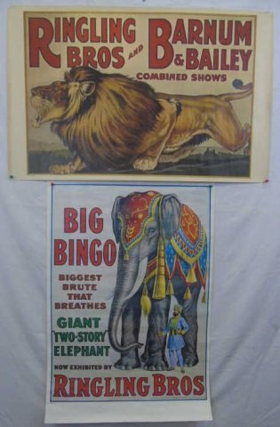 2 Circus Prints Ringling Bros. Lion Big Bingo (1 of 5)