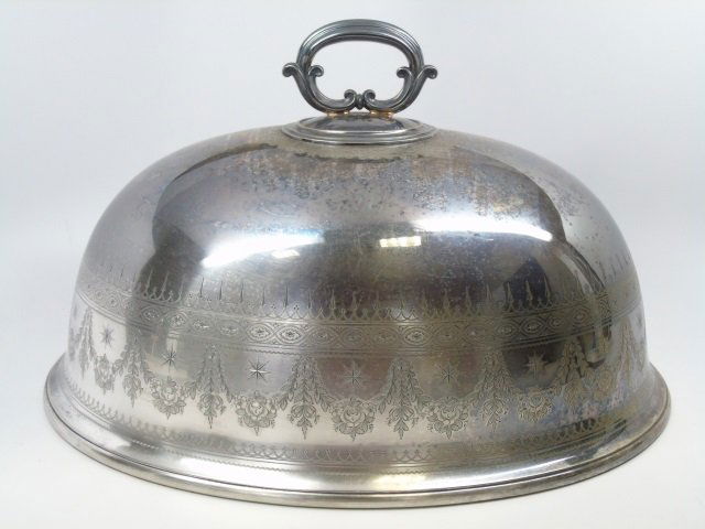 Antique 19th Cent. English Silver Meat Dome (1 of 4)