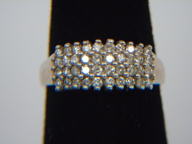 Vintage Diamond & 14kt Yellow Gold Ladies Ring (1 of 4)