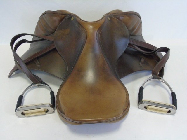 New Bruno Delgrange English Leather Horse Saddle (1 of 4)