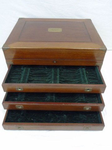 Antique English Sterling Flatware Storage Case (1 of 5)