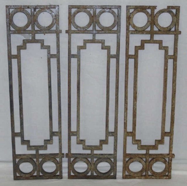 3 Cast Iron Decorative Architectural Panels (1 of 4)